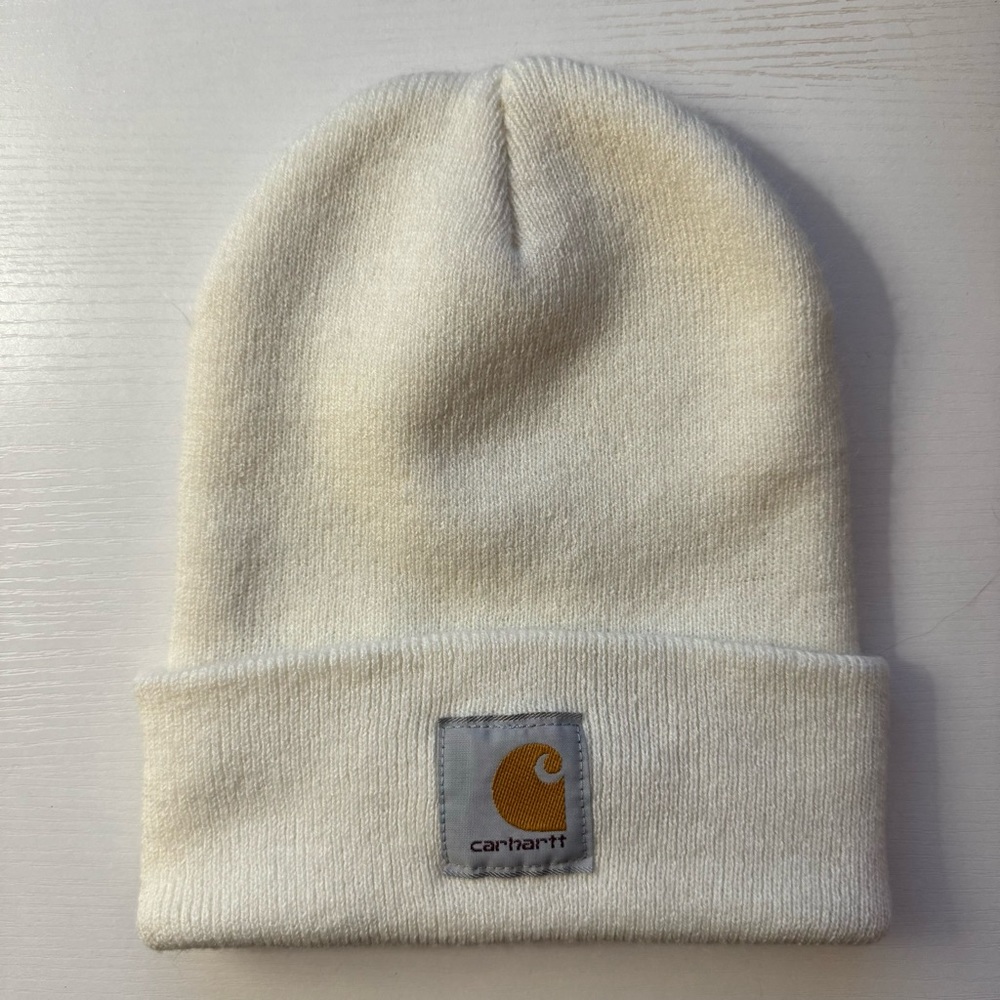 Carhartt Cream Knit Cuffed Beanie